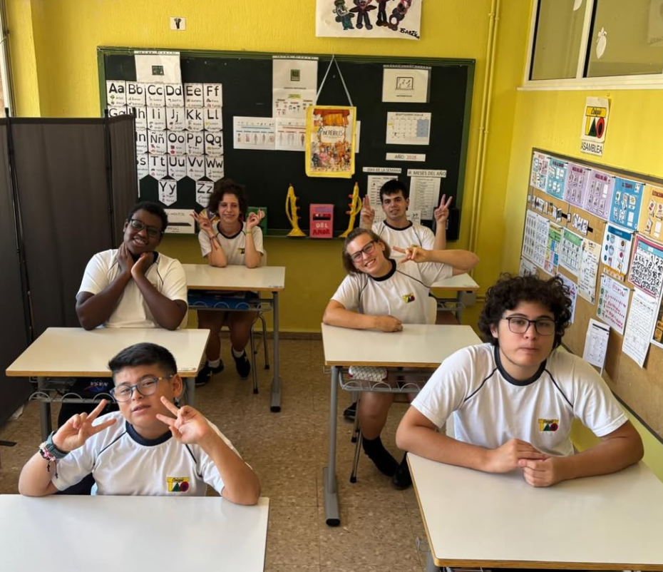 TAO School students together in their classroom